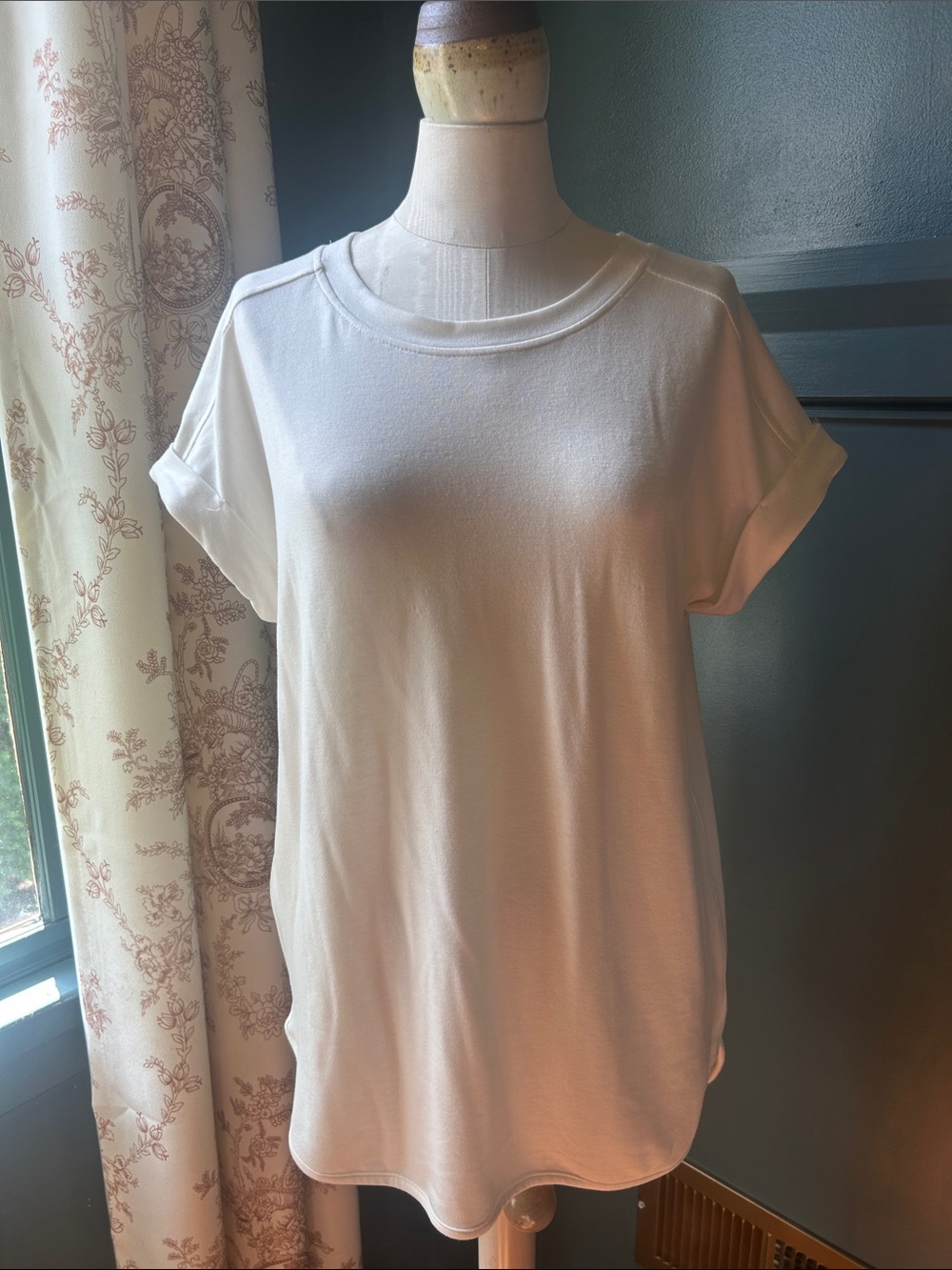 Cupid Classic Short-Sleeve Crewneck Tee in White